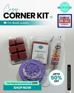 Columbus Day Cozy Corner Kit – Handcrafted Soap, Wax Melt & Bookmark | Relaxation Gift Bundle
